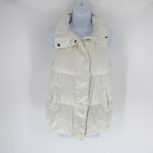 Gap | Women's Down Puffer Vest, White, M. - Picture 1 of 12